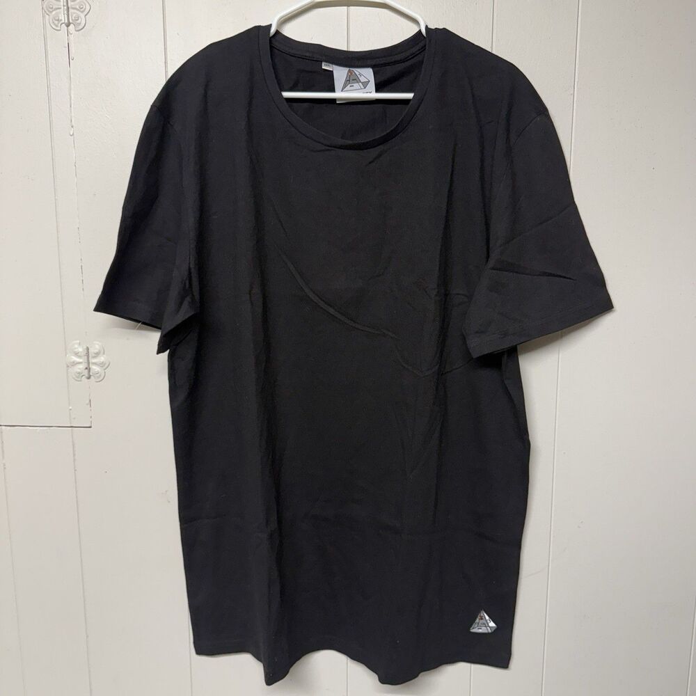 Third Party Brand Embroidered Logo Blank T Shirt Black Men 2Xl NWOT
